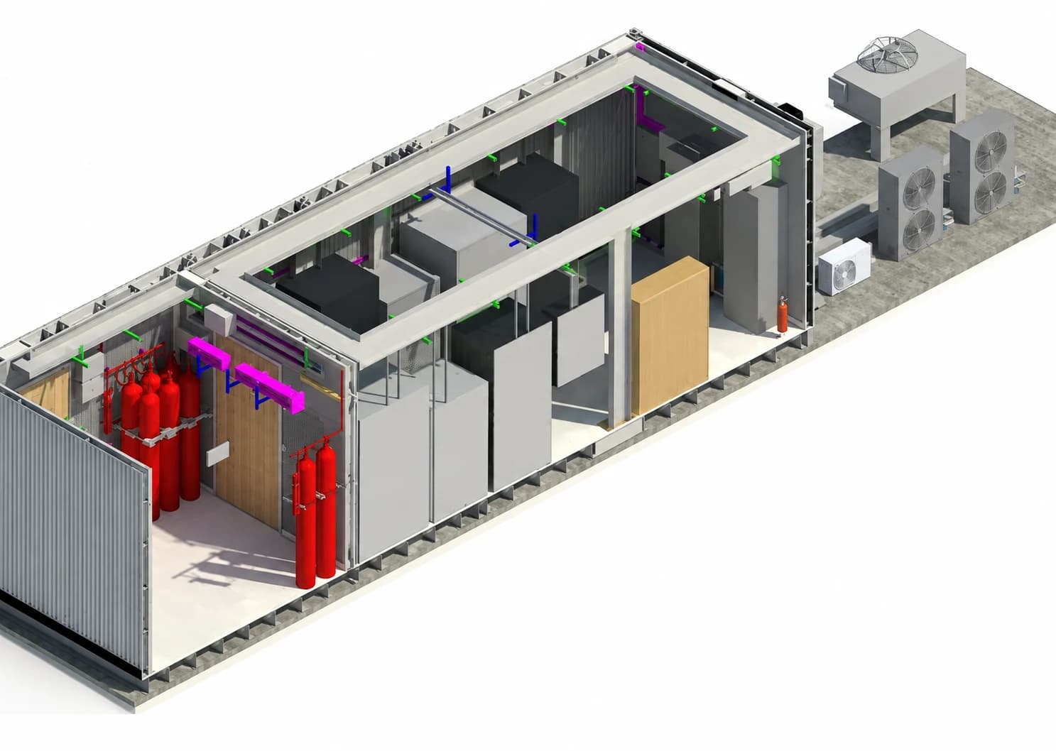 NEXT DC Data Center specialist data and mechanical equipment model