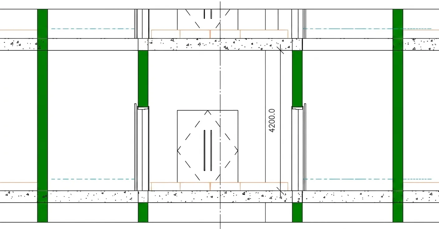 Detailed technical drawing from the NUS Wet Science Building BIM project