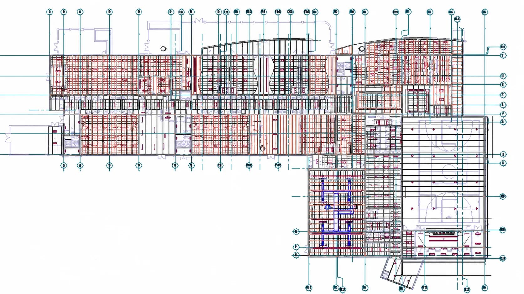 Coordinated building-services plan for the Serendib Building