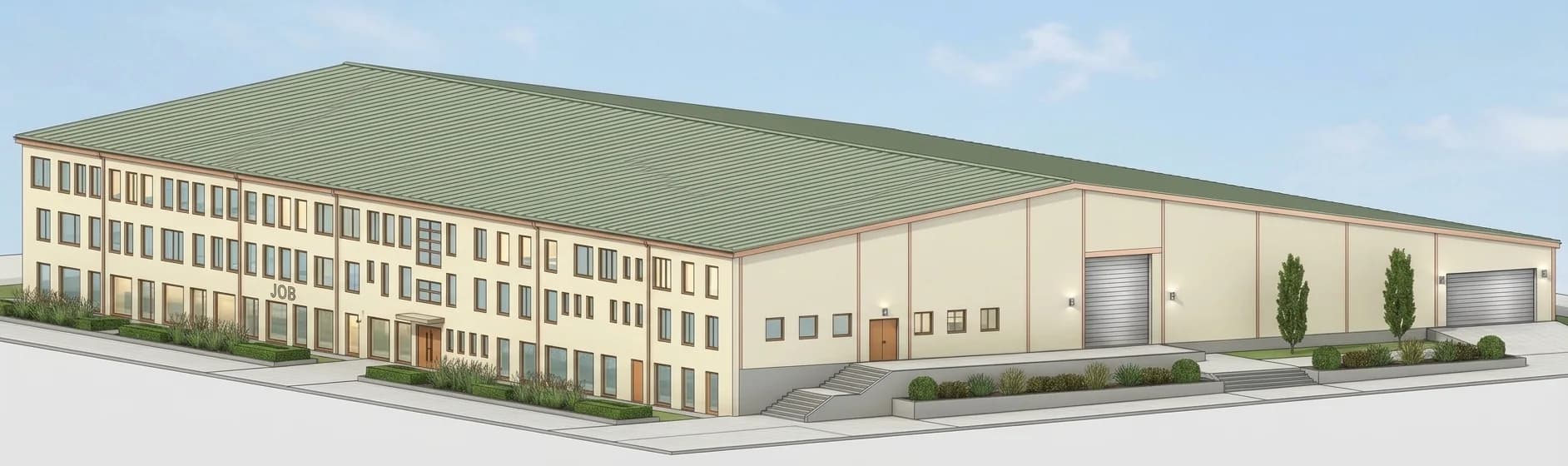 Vario Systems building exterior visualization