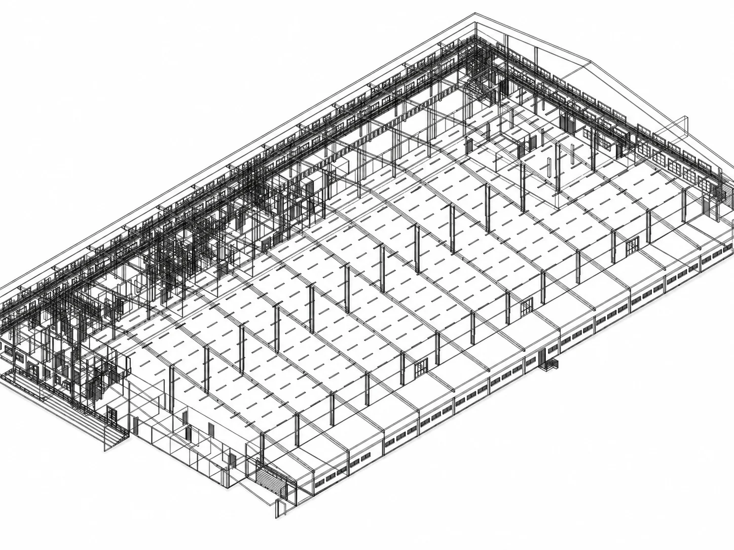 Three-dimensional Revit model of the Vario Systems building