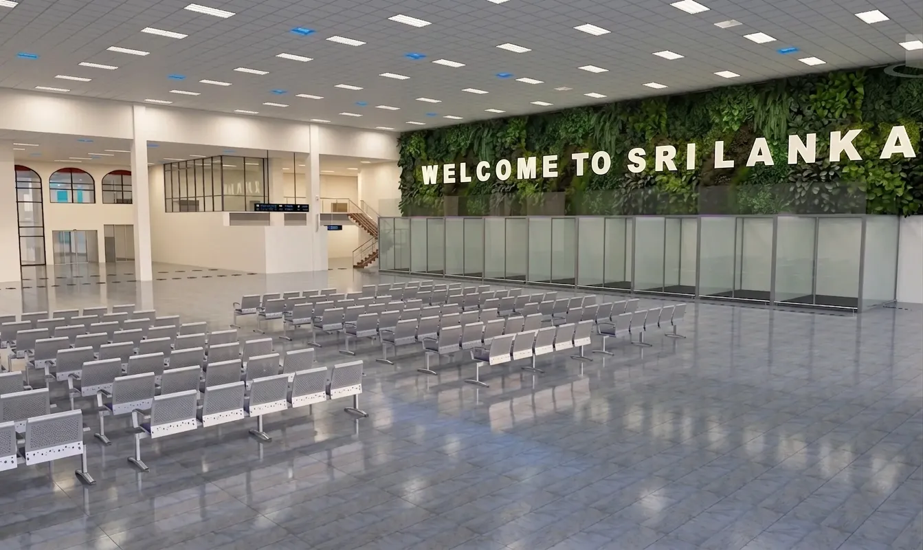 Interior BIM rendering of the AASL terminal
